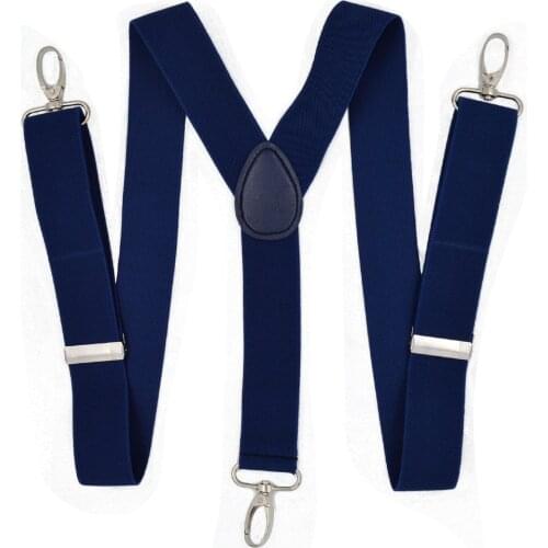 Suspenders men for pants 3.5 cm hooks Adult suspenders Y shirt Polyester Elastic Y Women 100 cm larger high Braces olive