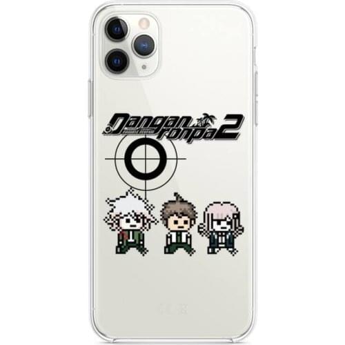 Danganronpa Phone Case clear for iphone 12 pro max mini 11 pro XS MAX 8 7 6 6S Plus X 5S SE 2020 XR cover