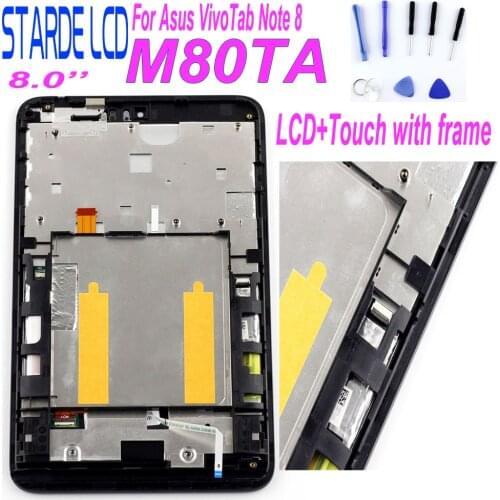 STARDE Replacement LCD For Asus VivoTab Note 8 M80TA M80T LCD Display Touch Screen Digitizer Assembly with Frame