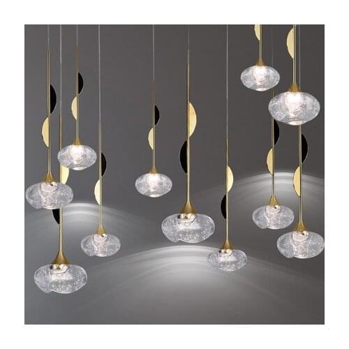 Modern Glass Ball Pendant Lights For Dining Room Indoor Home Kitchen Fixtures Hanging Lamp Bar Restaurant Decor Luminaire Luster