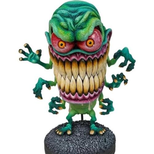 Resin Monster Statue Horror Big Mouth Monster Crafts Halloween Ornament For Yard Party Home Decoration Accessories Kids Gift