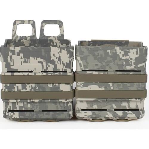 Tactical Magazine Bag 7.62mm Quick Release Military Double Clip MOLLE Combination Paintball Hunting Gun Accessories M4 MAG AK