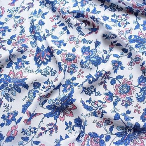 HLQON polyester plain Chiffon white orchid fabric for dress cloth felt patchwork tissue coat Sewing DIY Material by 100x145cm