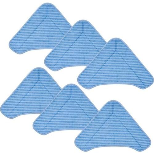 Triple-cornered Replacement Mop Pads for PurSteam ThermaPro Elite 12 in 1 PureClean XL Rolling Steam Cleaner (6 Packs)