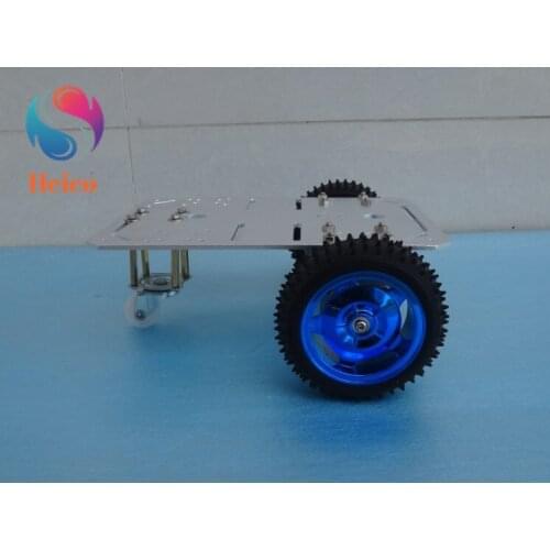 Smart Robot Car 2 Drive 37mm Motor With Metal Car Chassis Large Load-bearing Trolley DIY Robotic Model For Arduino