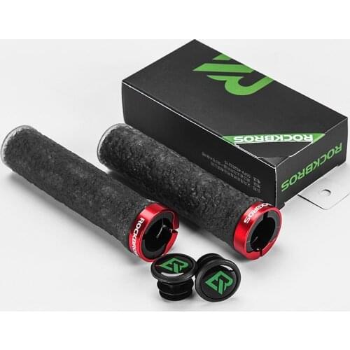 ROCKBROS Cycling Bicycle Handlebar Rubber Anti-Slip Mtb Bicycle Grips Tpe Soft Shockproof Bike Grips Bar Bike Accessories