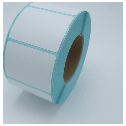 High quality label 50mmx25mm 1000pcs one roll thermal printer sticke paper can customized logo self adhesive printing papel
