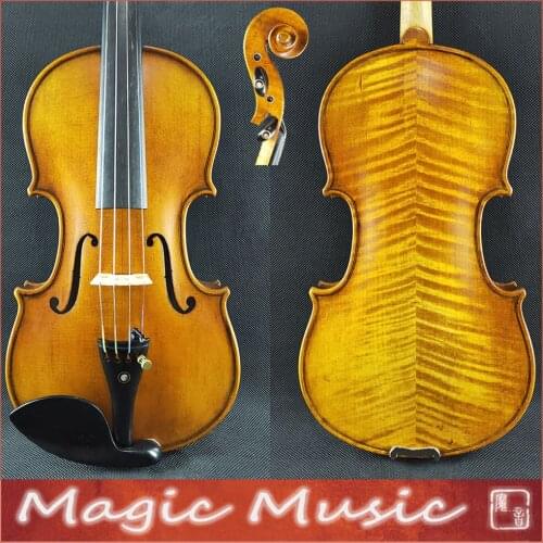 1/4 Size Violin! Antonio Stradivarius 1714 "Soil" Copy Master Level 1/4 Violin, European Spruce & handmade oil varnish