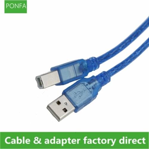 High Speed USB 2.0 Scanner Printer Cable 0.3m 0.5m 1m 1.5m USB2.0 A To B Male Sync Digital Data Cable For Canon Epson HP Printer