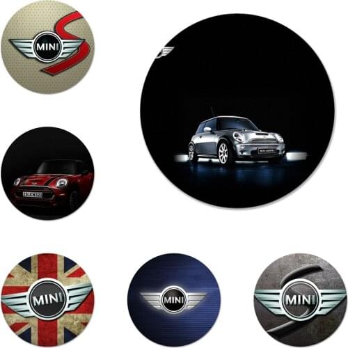 Mini Cooper Jcw Logo Icons Pins Badge Decoration Brooches Metal Badges For Backpack Decoration 58mm