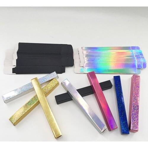 1.6*1.6*14.5cm Shiny Eyeliner Packaging Paper Box Lipstick Pen Package Box Sample Eyeliner Gift Box