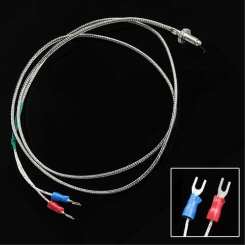 1M K Type Thermocouple Control Thread M6 Screw Probe Temperature Sensor Temperature Controller 0-800C Sensor Probe