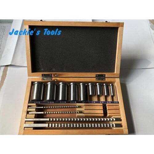 18pcs HSS Metric Keyway Broach Set 4mm 5mm 6mm 8mm Broaches 12-28 Cutting Broaching Bushings Keyway Tool CNC Kit