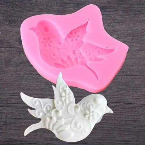 3D DIY Pigeon Mold Bird Molds Cupcake Cookie Fondant Candy Craft Cake Mould Chocolate Kitchen Accessories Pastry Baking Tool