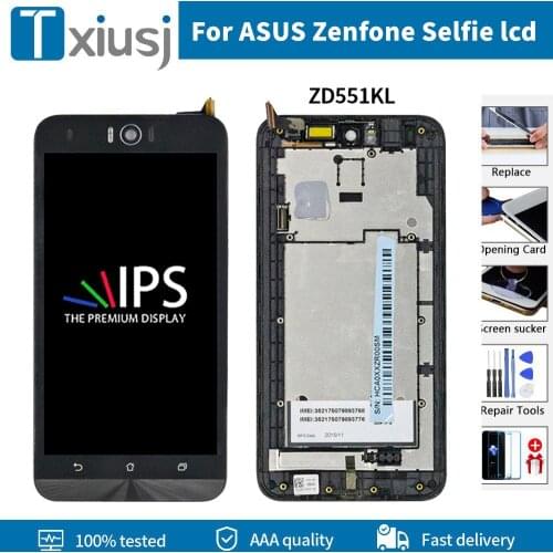 Original LCD For ASUS Zenfone Selfie ZD551KL LCD Display Touch Screen with Frame Digitizer Assembly for Zenfone ZD551KL LCD