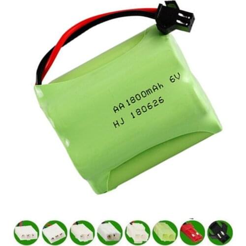 1800mah 6v Rechargeable Battery For Rc toys Boats Cars Tanks Robots Guns NI-MH 6v AA Battery Pack 1-10Pcs