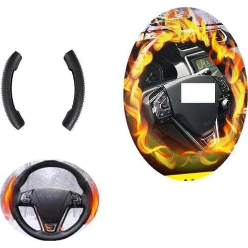 12V car heater Electric Steering wheel heated heating pad Covers Winter Steering Covers w silicone fixing frame for universal