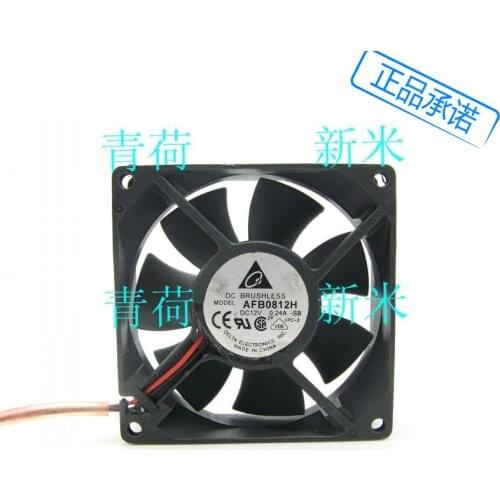 USED DELTA AFB0812H 12V 0.24A 8cm 8025 ATX cooling fan