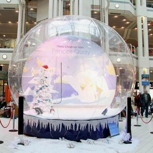 Free Shipping to door,2m/3m/4m merry christmas inflatable bubble clear dome tent,human snow globe,inflatable xmas photo booth