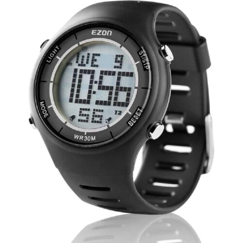 Ezon Digital Sport Watch Ultra-Thin Outdoor Running Black Red Blue Watch L008A11