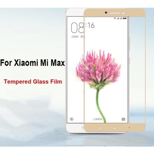 For Xiaomi Mi Max High Quality Explosion-proof Tempered Glass Full Cover Screen Protector Film White Black Color Glass Film