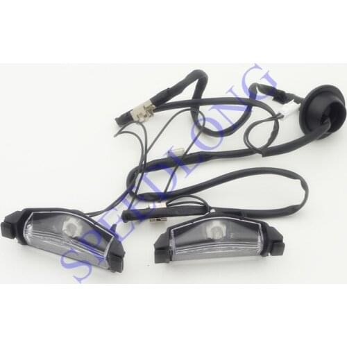 1 Set Rear Tail Bumper License Plate Lights Lamps for Mazda 2 2008-2015