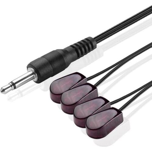 IR Emitter Extender Extension Cable (10 Feet) - Quad 4 Head 3.5mm Jack Infrared with IR Repeater Extender System Kit, XBox One