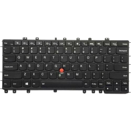 US English Backlit Backlight Keyboard for Lenovo Thinkpad Yoga S1 S240 04Y2620 Series Black