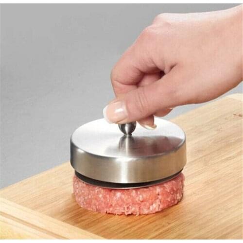 Kitchen Cooking Tools Stainless Steel Meat Poultry Tools Hamburger Patties Mold Maker Hand Operated Burger Press Kitchen Tool