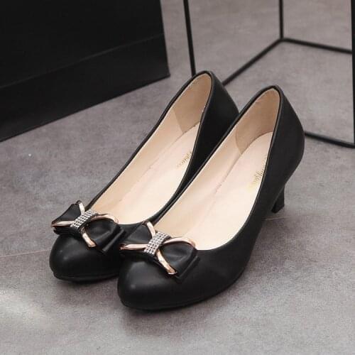 Fashion Small Fresh High Heels 2020 Fall New Womens Shoes Pointed Stiletto Single Shoes Wild Black Work Shoes Dress Party Pumps
