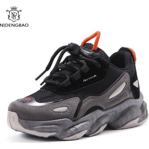 Men Shoes Sneakers New Girls Casual Sneakers Spring Boys Kids Breathable Mesh Running Sports Shoes 2021 Fashion Dad Shoes