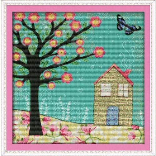 Yearning for spring (6) cross stitch kit 18ct 14ct 11ct count printed canvas stitching embroidery DIY handmade needlework