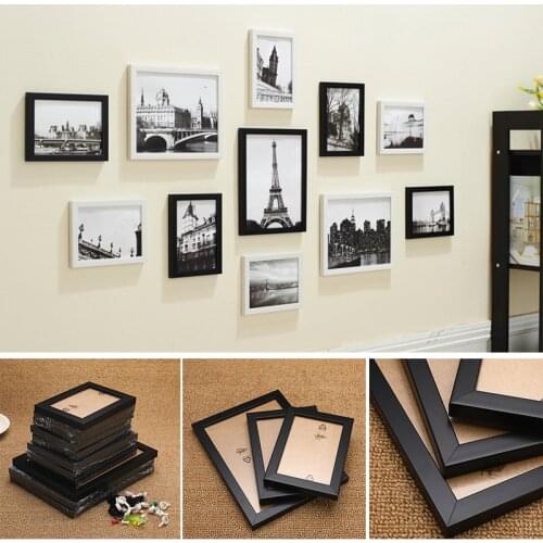 Photo Frame Set DIY Combination High Transparency Acrylic Glass Modern Family Picture Display Wall Sticker