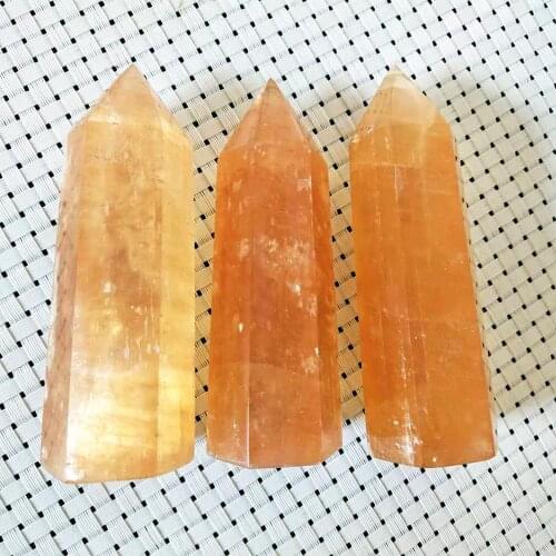 Natural crystal tea-coloured citrine crystal point quartz mineral jewelry healing wand modern home decoration giftdecoration