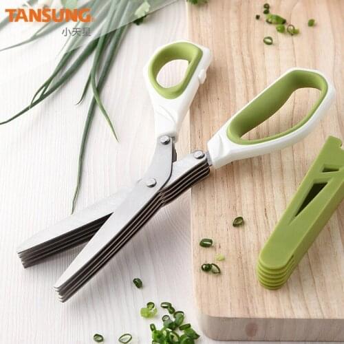 2pc New Kitchen Scissors Stainless Steel Multi-layer Onion Flowers Five-layer Onion Scissors Household Kitchen Scissors