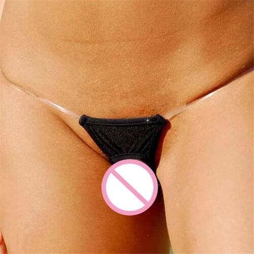 Transparent Exotic Thongs Women Cheeky Open Crotchless Bikini Bottoms Seamless G Strings Tanga Panties Beach Sunbath Lingerie