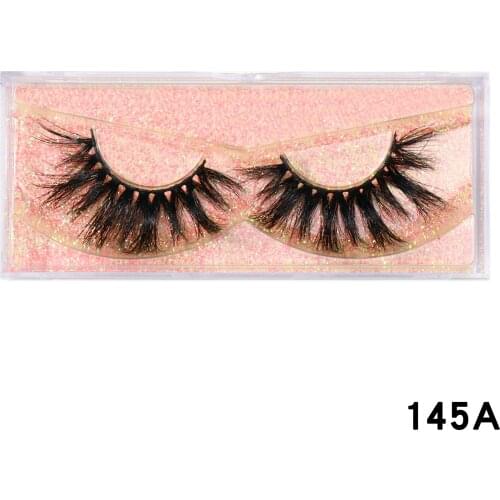 HEYME Eyelashes 25mm 3D Mink Lashes Dramatic Fluffy Soft Wispy Volume Natural Handmade Cruelty-Free Reusable Cross False Eyelash