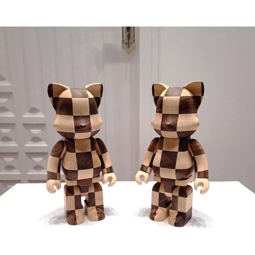 Building Block Cat Bearbricklys 400% 28cm Beads Figures Blocks Bear Dolls Decoration Models Friends Toys Christmas Gifts Kaw