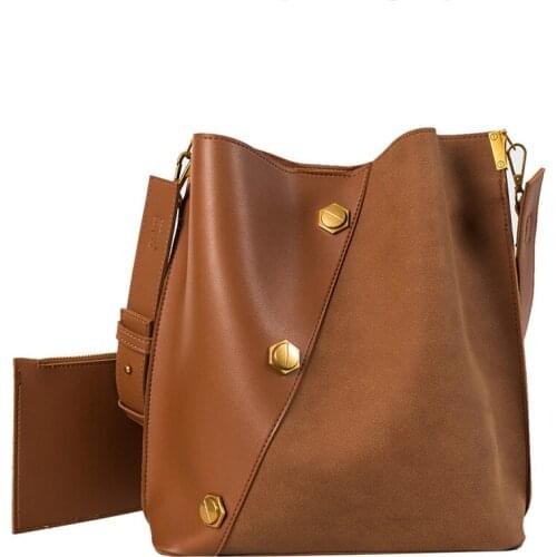 Crocodile pattern PU Leather Bucket Bags For Women 2020 Fashion Small Shoulder Messenger Bag Casual Female Travel Handbags