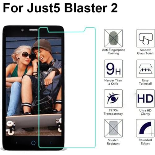 2PCS NEW Screen Protector mobile phone For Just5 Blaster 2 Blaster2 9H Tempered Glass Film Protective Screen Cover
