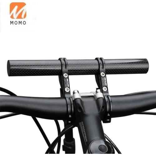 202 Aluminum Alloy Clamp MTB Bike Handlebar Extender Cycling Mount Bracket with Carbon fiber Bike Mobile phone holder G-202