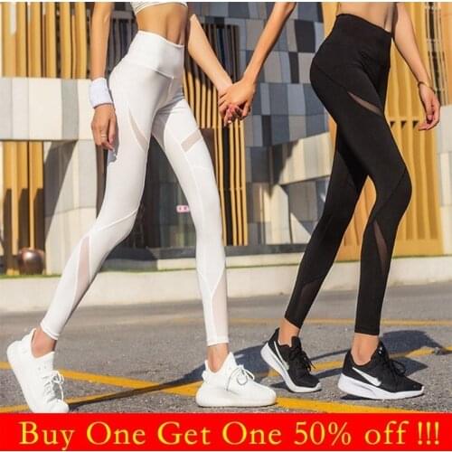 Women High Waist Yoga Leggings Yoga Pants White Seamless Sport Leggings Women Running Pants Women Push Up Fitness Gym Leggings