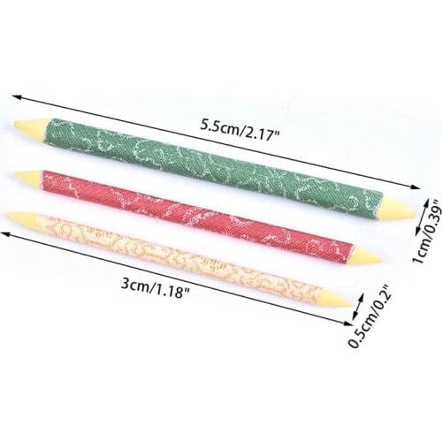 3pcs Double Head Durable Art Drawing Tool Pastel Blending Smudge Tortillon Material Escolar Sketching Paper Pencil