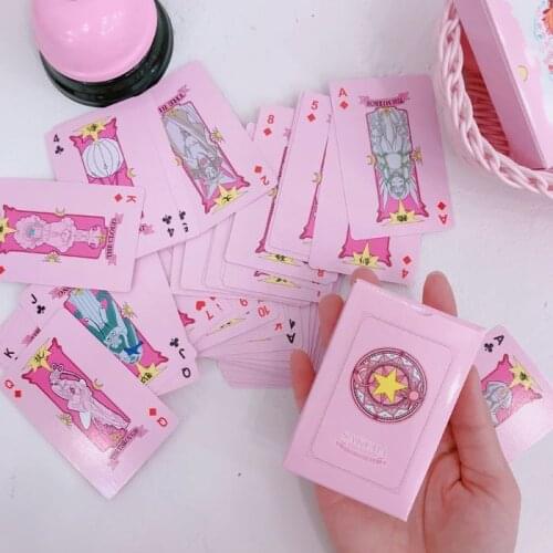Anime Cardcaptor Sakura Clow Card Cosplay Props KINOMOTO SAKURA Card Captor Sakura Cards Tarot 54pcs