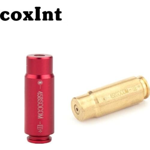 CoxInt Boresighter 458SOCOM Brass Cartridge Rifle Red Laser Bore Sight 458 Caliber Boresighter Collimator Laser Pointer Aiming