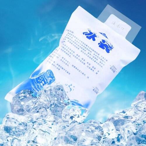 Reusable PE Empty Ice Bag Water Injection Cold Pack for Food Fresh First Aid