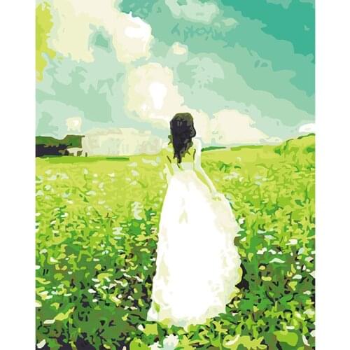 Cuadros decoracion wall art modular pictures for living room diy oil painting on canvas painting by numbers Cloud angel DY164