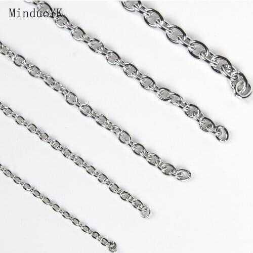 2-5Meter Stainless Steel Necklace Bracelet Oval Link Chains Jewelry Making Supplies Diy Findings Jewelry Accessories