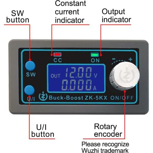 5KX DC DC Buck Boost Converter CC CV 36V 5A 5V 6V 12V 24V 80W Power Module Adjustable Regulated laboratory power supply