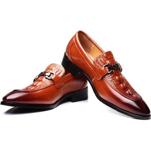 Luxury Men Leather Shoes Fashion Wedding Party Shoes Luxury Men Designer Business Flats Shoes Large Size 47 da066